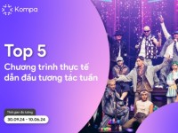 Kompa.ai: Top 5 chương trình thực tế dẫn đầu tương tác MXH tuần 30/9-6/10