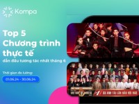 Kompa.ai: Top 5 chương trình thực tế dẫn đầu tương tác tháng 6/2024