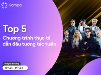 Kompa.ai: Top 5 chương trình thực tế dẫn đầu tương tác MXH tuần 11/11-17/11