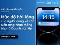Intage VN: Báo cáo mức độ hài lòng về nền tảng gửi thông báo doanh nghiệp (Business Messaging)