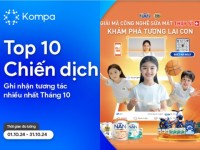 Kompa.ai: Top 10 chiến dịch truyền thông nổi bật của tháng 10/2024