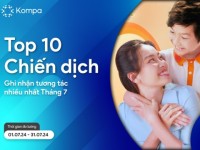 Kompa.ai: Top 10 chiến dịch truyền thông nổi bật của tháng 7/2024