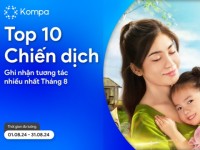 Kompa.ai: Top 10 chiến dịch truyền thông nổi bật của tháng 8/2024