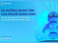 Kompa.ai: Báo cáo xu hướng thảo luận về ứng dụng AI & Automation trong ngành Bán lẻ nửa đầu năm 2024