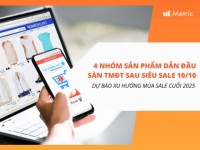 Metric: 4 nhóm sản phẩm bán chạy nhất trên các sàn thương mại điện tử sau ngày đôi 10/10