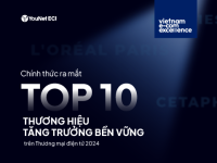 YouNet ECI vinh danh Top Thương hiệu Tăng trưởng Bền vững: 50 thương hiệu hoạt động xuất sắc trên e-Commerce