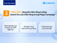 [Ecom Decoding] 3 “rào cản” đang kìm hãm tăng trưởng doanh thu của nhãn hàng trong Mega Campaign