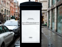 Audi biến tiếng động cơ thành “bản giao hưởng” trên các bảng quảng cáo ngoài trời