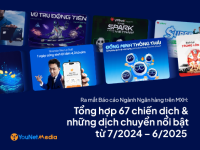 Báo cáo ngành Ngân hàng trên MXH: Tổng hợp 67 chiến dịch nổi bật (7/2024-6/2025)