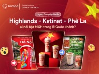 Kompa.ai: Highlands, KATINAT, Phê La – Thương hiệu nào nổi bật trên MXH trong lễ Quốc khánh?
