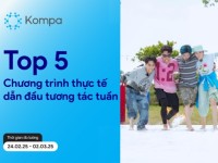 Kompa.ai: Top 5 chương trình thực tế dẫn đầu tương tác MXH tuần 24/2-2/3