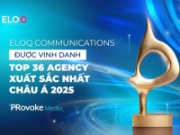 EloQ Communications được PRovoke Media vinh danh trong Top 36 agency xuất sắc nhất Châu Á