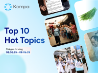 Kompa.ai: Hot topics mạng xã hội tuần 02/06-08/06