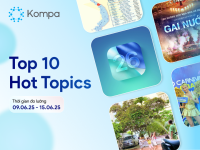 Kompa.ai: Hot topics mạng xã hội tuần 09/06-15/06