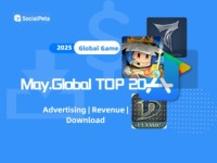 SocialPeta: Thị trường game di động toàn cầu tháng 5/2025
