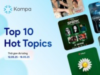 Kompa.ai: Hot topics mạng xã hội tuần 12/5-18/5