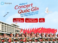 Kompa.ai: Hướng về “Concert Quốc Gia” – Khi tinh thần yêu nước rực cháy mạng xã hội