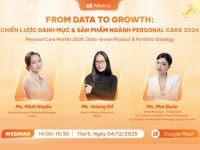 Metric mời tham dự Webinar “From Data to Growth: Chiến lược danh mục và sản phẩm ngành Personal Care 2026”