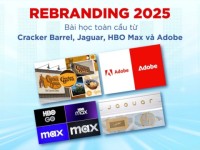 Rebranding 2025: Bài học toàn cầu từ Cracker Barrel, Jaguar, HBO Max và Adobe