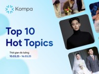 Kompa.ai: Hot topics mạng xã hội tuần 10/3-16/3