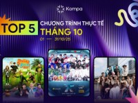 Kompa.ai: Top 5 chương trình thực tế dẫn đầu tương tác MXH tháng 10/2025