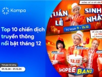 Kompa.ai: Top 10 chiến dịch truyền thông nổi bật của tháng 12/2024