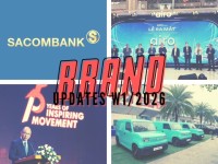 Brand Updates W1/2026: Sacombank ra mắt logo mới, KIDO thành lập công ty ứng dụng AI