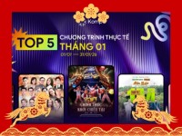 Kompa.ai: Top 5 show thực tế dẫn đầu tương tác mạng xã hội tháng 1/2026