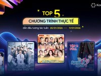 Kompa.ai: Top 5 show thực tế chiếm sóng mạng xã hội tuần 5/1-11/1