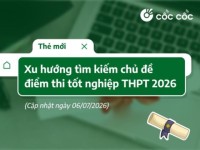 Kỳ thi tốt nghiệp THPT 2026: Tìm kiếm về điểm chuẩn và đăng ký nguyện vọng đồng loạt tăng mạnh