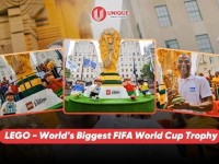 LEGO gây sốt với chiếc World Cup khổng lồ xếp từ 1,36 triệu viên gạch