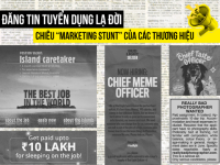 Đăng tin tuyển dụng lạ đời: Chiêu “marketing stunt” của các thương hiệu