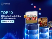 Kompa.ai: Top 10 chiến dịch truyền thông nổi bật của tháng 1/2026