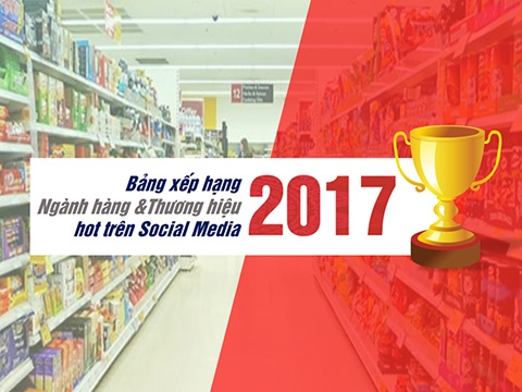 [Year-end Look Back 2017] Bảng xếp hạng Ngành hàng & Thương hiệu nổi bật trên Social Media