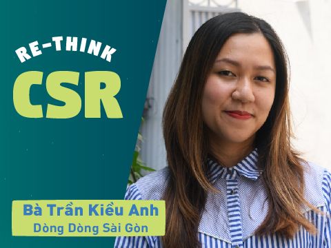 Re-think CSR #7 – Bà Trần Kiều Anh @ Dòng Dòng Sài Gòn: “Giải cứu” rác nhựa bằng ba lô tái chế