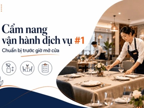 Cẩm nang vận hành dịch vụ #1: Chuẩn bị không gian và điều kiện phục vụ trước giờ mở cửa