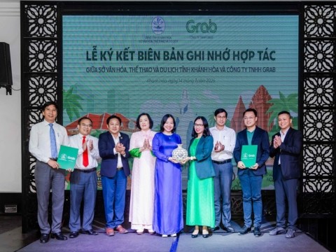 Sở VHTT&DL tỉnh Khánh Hòa và Grab Việt Nam hợp tác thúc đẩy chuyển đổi số du lịch